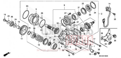 ARBRE TRANSVERSAL VT750CSA de 2010